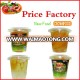 Canned fresh fruits plastic cup